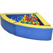 Угловой сухой бассейн для дома  (вмещает 500 шариков)