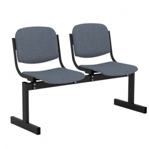 Блок стульев 2-местный, не откидывающиеся сиденья, мягкий